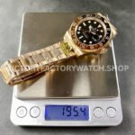 Gold Factory Rolex Rootbeer GMT-Master II 126715CHNR-0001 40mm Full Rose Gold Black Dial