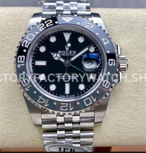 IPK 126710GRNR Bruce Wayne black dial Jubilee