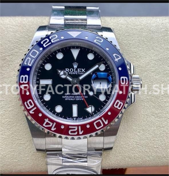 IPK Rolex GMT Master II Pepsi black dial oyster bracelet 904L