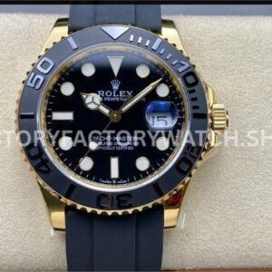 IPK Yacht Master 226658 yellow gold black dial Oysterflex