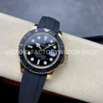 IPK Factory Rolex Yacht-Master 226658-0001 42mm Yellow Gold Oysterflex Black Dial