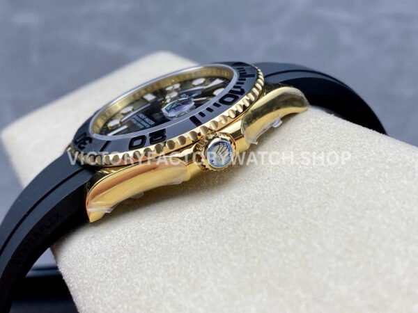 IPK Factory Rolex Yacht-Master 226658-0001 42mm Yellow Gold Oysterflex Black Dial