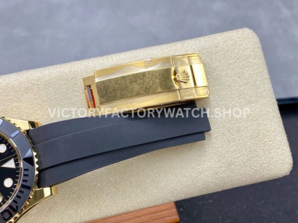 IPK Factory Rolex Yacht-Master 226658-0001 42mm Yellow Gold Oysterflex Black Dial