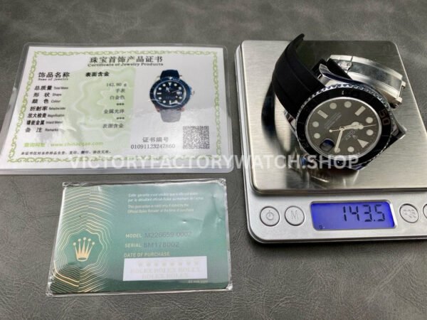 IPK Factory Rolex Yacht-Master 226659-0002 42mm White Gold Oysterflex Black Dial