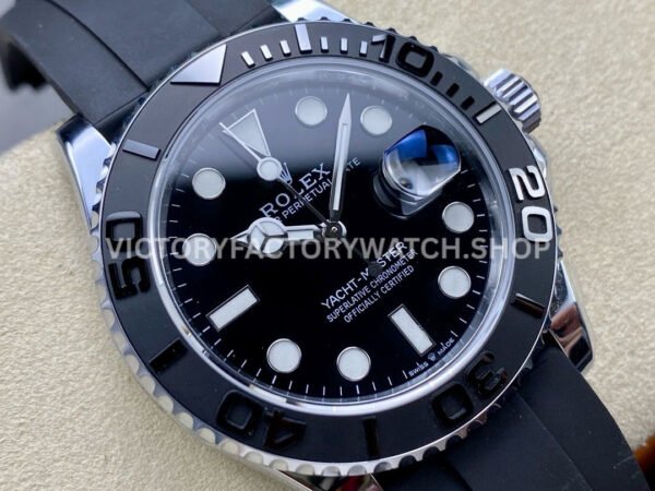 IPK Factory Rolex Yacht-Master 226659-0002 42mm White Gold Oysterflex Black Dial