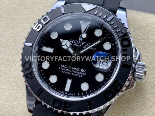 IPK Factory Rolex Yacht-Master 226659-0002 42mm White Gold Oysterflex Black Dial