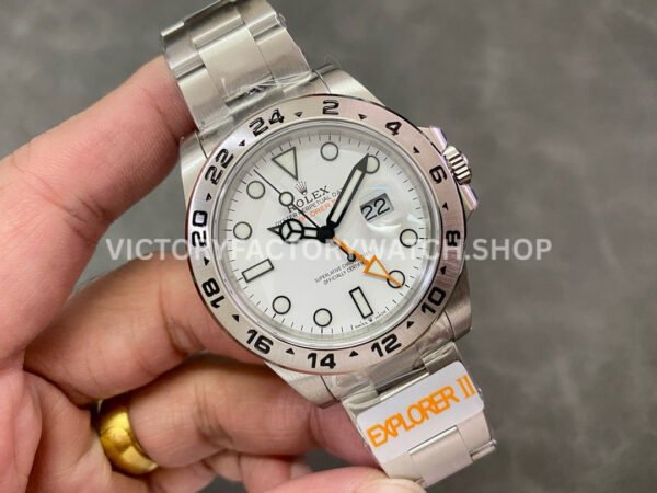 JVS Factory Rolex Explorer II 226570 42mm Full 904L White Dial (8) JVS Factory Rolex Explorer II 226570 42mm Full 904L White Dial