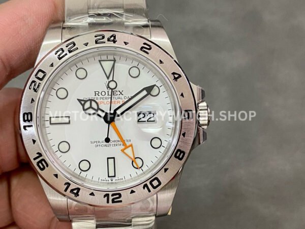 JVS Factory Rolex Explorer II 226570 42mm Full 904L White Dial (9) JVS Rolex Explorer II 226570 white dial 42mm