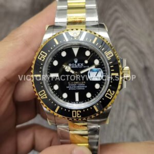 JVS Rolex Sea Dweller 126603 gold black dial 43mm