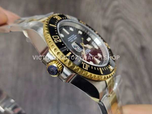 JVS Factory Rolex Sea-Dweller 126603 43mm Half Yellow Gold/904L Black Dial