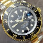 JVS Factory Rolex Sea-Dweller 126603 43mm Half Yellow Gold/904L Black Dial