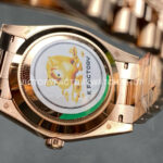 KF Factory Counterweight Rolex Day-Date 228235-0055 40mm Full Rose Gold Roman Numerals Slate Ombré Black Dial