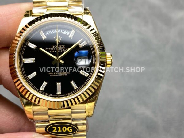 KF Day Date 228238 baguette black dial