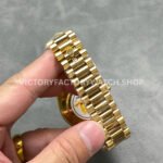 KF Factory Counterweight Rolex Day-Date 228238-0006 40mm Full Yellow Gold Roman Numerals Champagne Dial