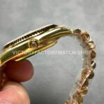 KF Factory Counterweight Rolex Day-Date 228238-0006 40mm Full Yellow Gold Roman Numerals Champagne Dial