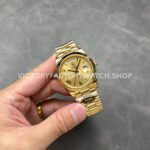KF Factory Counterweight Rolex Day-Date 228238-0006 40mm Full Yellow Gold Roman Numerals Champagne Dial