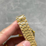 KF Factory Counterweight Rolex Day-Date 228238-0061 40mm Full Yellow Gold ( (6) KF Factory Counterweight Rolex Day-Date 228238-0061 40mm Full Yellow Gold Roman Numerals Slate Ombré Green Dial
