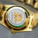 KF Factory Counterweight Rolex Day-Date 228238-0061 40mm Full Yellow Gold ( (9) KF Factory Counterweight Rolex Day-Date 228238-0061 40mm Full Yellow Gold Roman Numerals Slate Ombré Green Dial