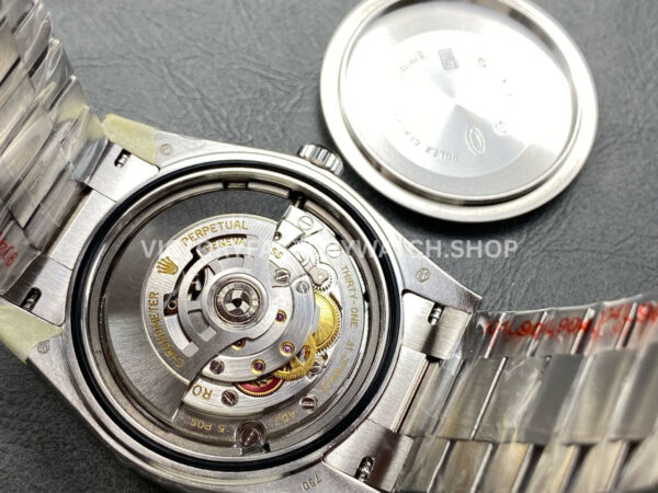 KF Factory Counterweight Rolex Day-Date 228239-0033 40mm Full White Gold Roman ( (4) KF Factory Counterweight Rolex Day-Date 228239-0033 40mm Full White Gold Roman Numerals Avocado Green Dial