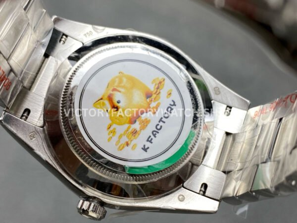 KF Factory Counterweight Rolex Day-Date 228239-0033 40mm Full White Gold Roman Numerals Dark Green Dial