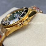 KF Factory Rolex GMT-Master II 116718LN 40mm Full Yellow Gold Green Dial