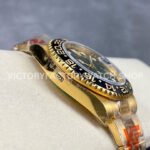 KF Factory Rolex GMT-Master II 116718LN 40mm Full Yellow Gold Green Dial