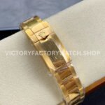 KF Factory Rolex GMT-Master II 116718LN 40mm Full Yellow Gold Green Dial