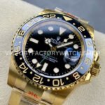 KF Factory Rolex GMT-Master II 116718LN 40mm Full Yellow Gold Black Dial
