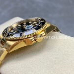 KF Factory Rolex GMT-Master II 116718LN 40mm Full Yellow Gold Black Dial
