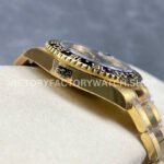 KF Factory Rolex GMT-Master II 116718LN 40mm Full Yellow Gold Black Dial