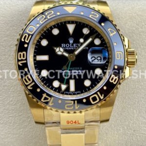 KF GMT Master II 116718LN black dial gold