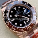 KF Factory Rolex GMT-Master II 126715CHNR 40mm Full Rose Gold Black Dial