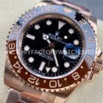 KF Factory Rolex GMT-Master II 126715CHNR 40mm Full Rose Gold Black Dial