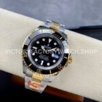 KF Factory Rolex Sea-Dweller 126603 43mm Half Yellow Gold Black Dial