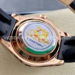 KF Factory Rolex Yacht-Master 116695SATS 40mm Rose Gold Diamond Bezel Oysterflex Black Dial