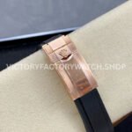 KF Factory Rolex Yacht-Master 126655 40mm Rose Gold Oysterflex Black Dial