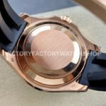 KF Factory Rolex Yacht-Master 126655 40mm Rose Gold Oysterflex Black Dial