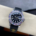 KF Factory Rolex Yacht-Master 126679SABR 40mm White Gold Oysterflex Black Dial (3) KF Factory Rolex Yacht-Master 126679SABR 40mm White Gold Oysterflex Black Dial
