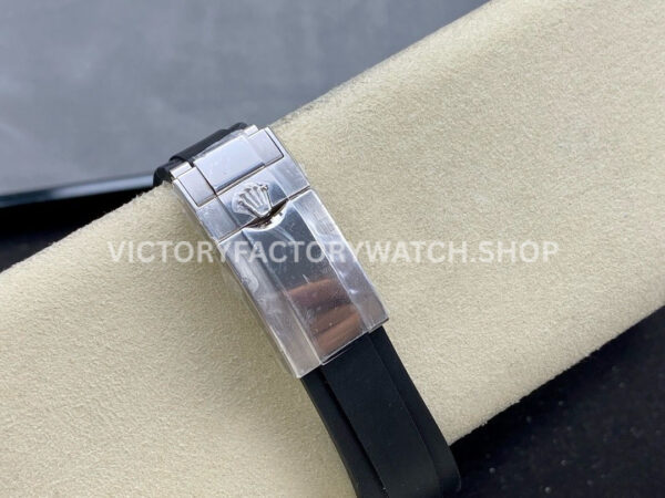 KF Factory Rolex Yacht-Master 126679SABR 40mm White Gold Oysterflex Black Dial (5) KF Factory Rolex Yacht-Master 126679SABR 40mm White Gold Oysterflex Black Dial