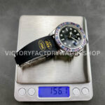 KF Factory Rolex Yacht-Master 126679SABR 40mm White Gold Oysterflex Black Dial (6) KF Factory Rolex Yacht-Master 126679SABR 40mm White Gold Oysterflex Black Dial