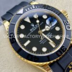 KF Factory Rolex Yacht-Master 226658 42mm Yellow Gold Oysterflex Black Dial