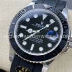 KF Factory Rolex Yacht-Master 226659 42mm White Gold Oysterflex Black Dial (3) KF Factory Rolex Yacht-Master 226659 42mm White Gold Oysterflex Black Dial