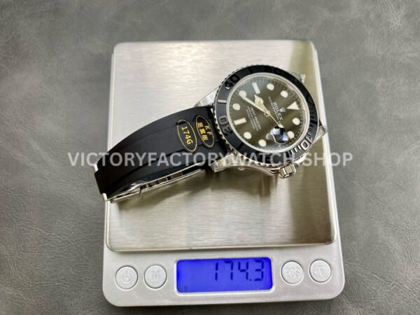 KF Factory Rolex Yacht-Master 226659 42mm White Gold Oysterflex Black Dial (6) KF Factory Rolex Yacht-Master 226659 42mm White Gold Oysterflex Black Dial