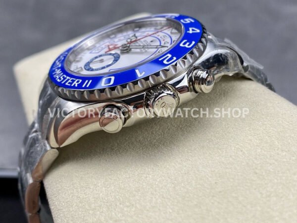KF Factory Rolex Yacht-Master II 116680-0002 44mm Full Steel Strap White Dial