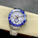 KF Factory Rolex Yacht-Master II 116680-0002 44mm Full Steel Strap White Dial