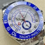 KF Factory Rolex Yacht-Master II 116680-0002 44mm Full Steel Strap White Dial