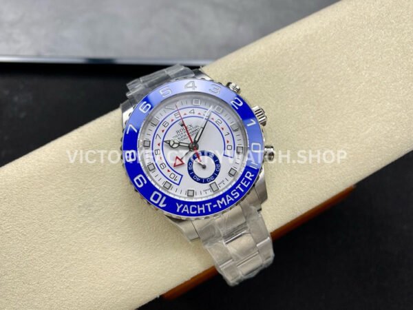 KF Factory Rolex Yacht-Master II 116680-0002 44mm Full Steel Strap White Dial