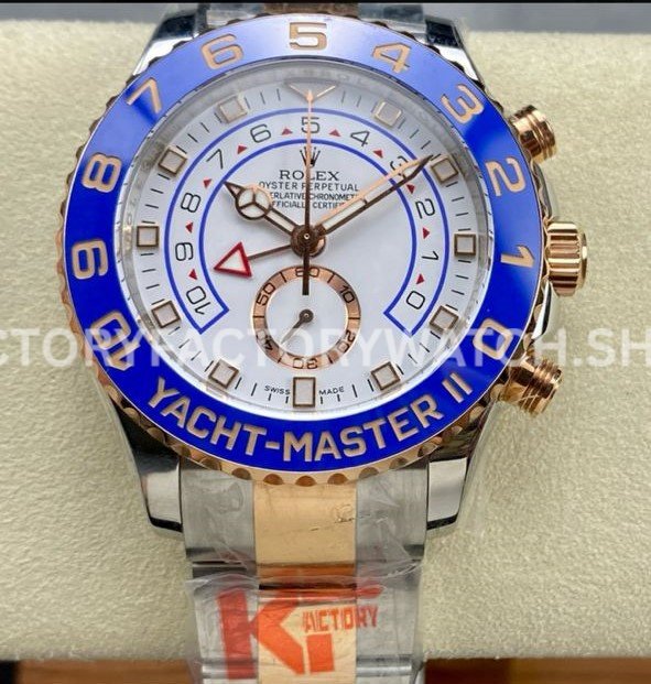 KF Yacht Master II 116681 rose gold white dial