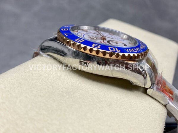 KF Factory Rolex Yacht-Master II 116681-78211 44mm Half Rose Gold White Dial