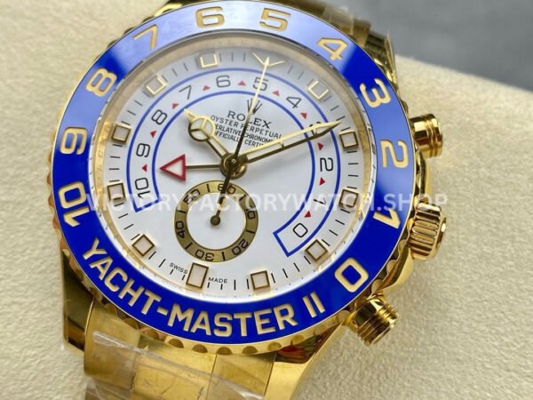 KF Factory Rolex Yacht-Master II 116689 44mm Full White Gold White Dial